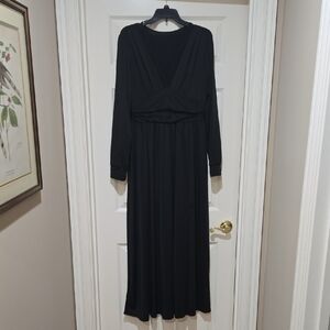 SHEIN Classic Black Long Sleeve Dress